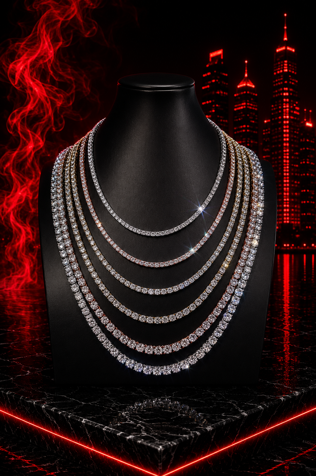 Moissanite Tennis Chain